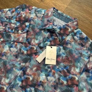 NWT Robert Graham Outer Banks Classic Fit Sport Shirt Men's Sz M Multicolor Geo